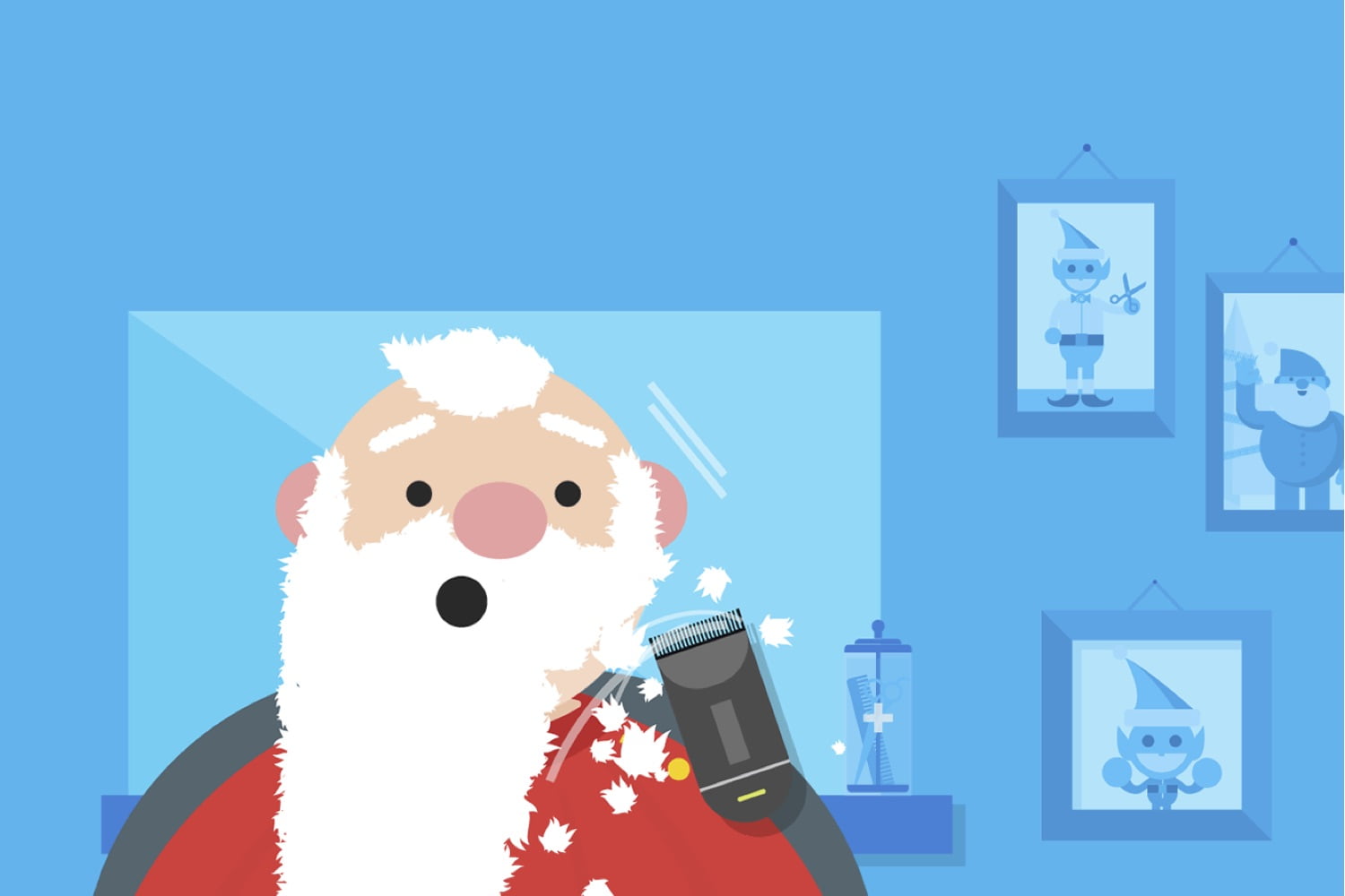 santa selfie, selfie santa cloud