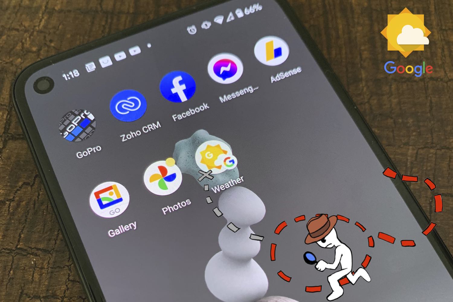 google weather app, app google tiempo