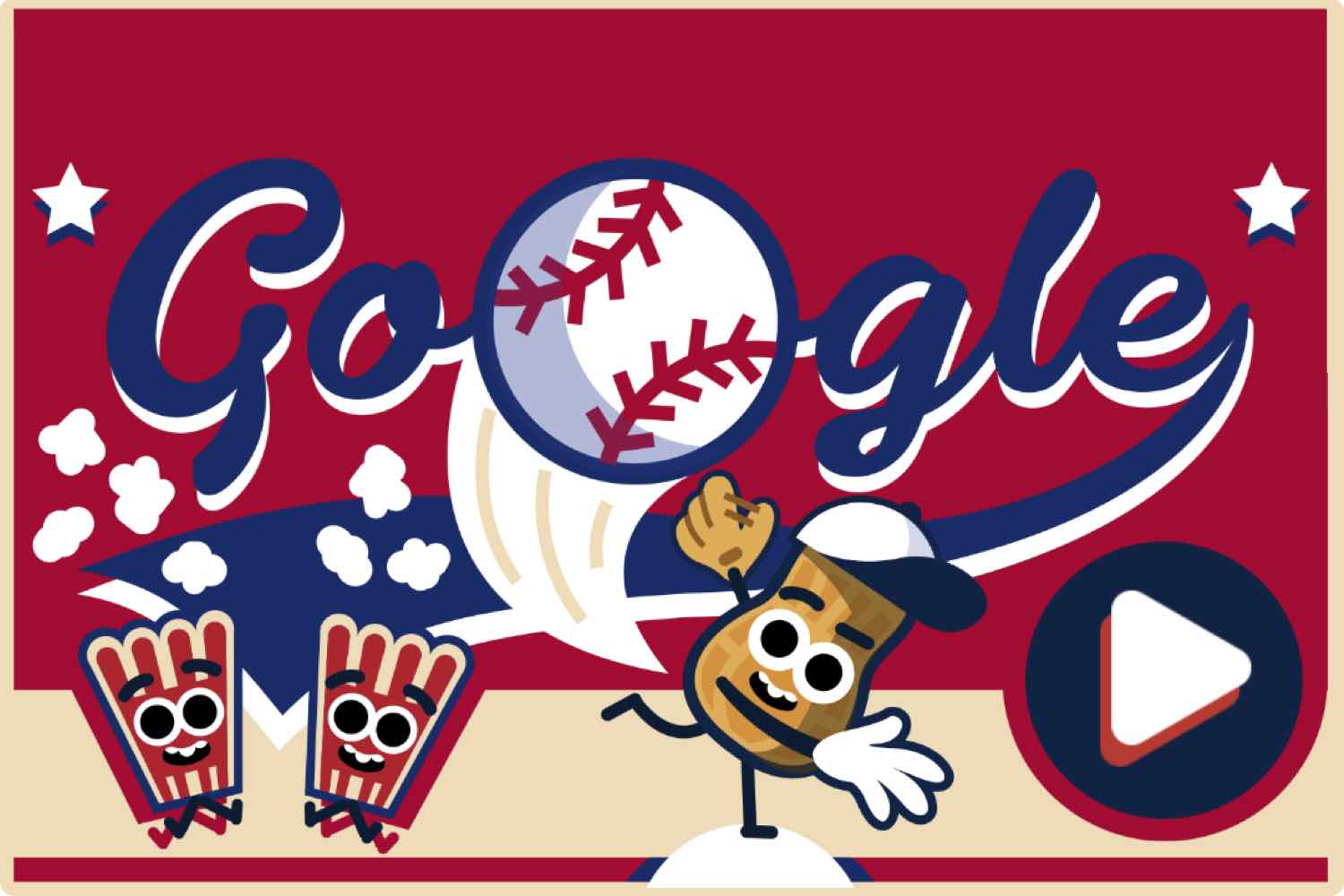 google baseball, juego de beisbol google