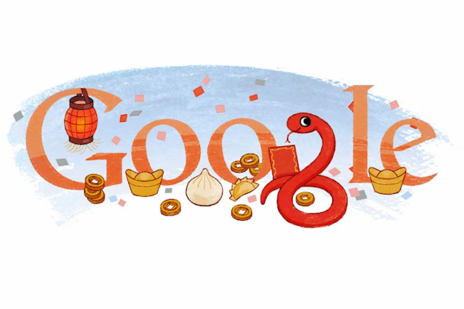 snake de google, Chinese New Year 2013