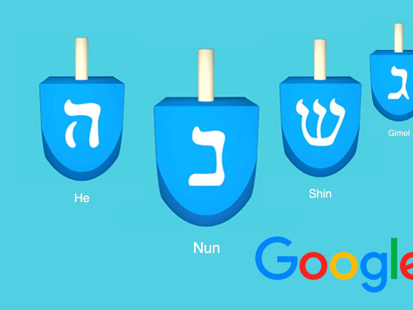 google dreidel, haz girar un dreidel